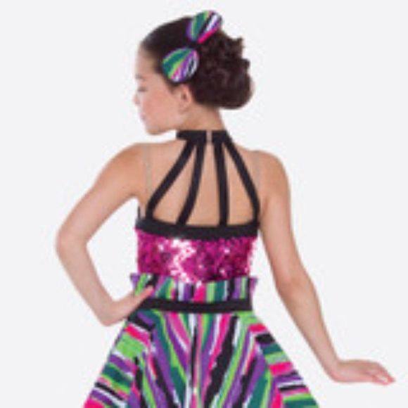 Neon dance costume Revolution Let's Go Girls Dance Costume Sz XLC/style# RC17100 - Picture 4 of 16